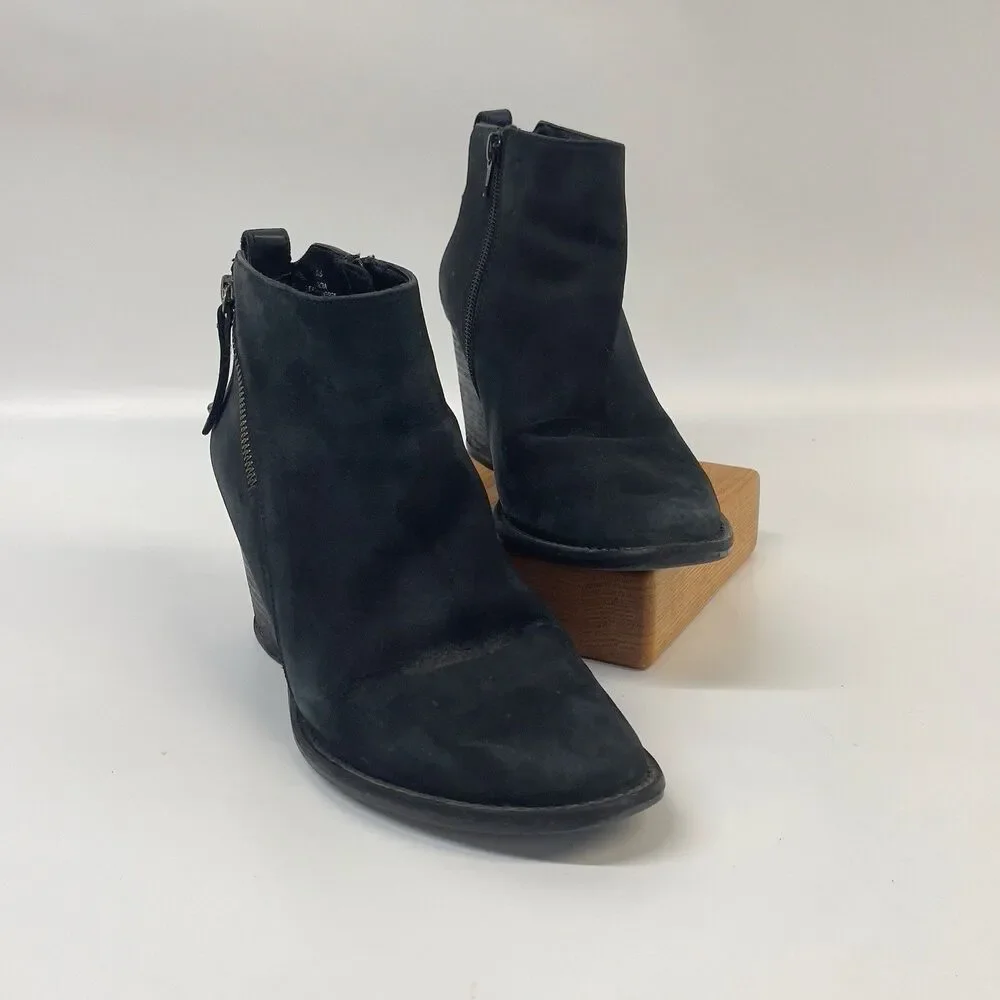 Blondo Nivada Women's Waterproof Ankle Booties Boots Size 8.5 Black Leather